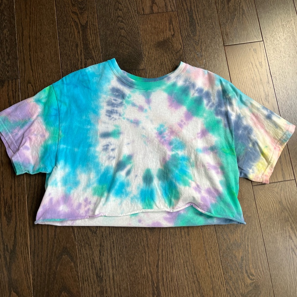 Cropped Tie dye T-shirt